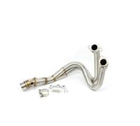 Motorrad Auspuffrohr Motorradauspuffanlage Auspuffrohr 51mm Auspuff Für Kawasaki ER6N 2012-2018 Z650 2017-2019 Für V&ersys 650 2015 2016 2017 MCQNDS(Silvery)