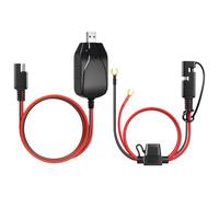 Motorrad Batterie Ladegerät,12V tragbares intelligentes Ladegerät - Batterie-Erhaltungsgerät | Für ATV Traktor Wohnmobil Wohnwagen Anhänger Kraftfahrzeug Boot Marine Auto Outdoor
