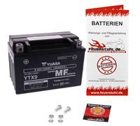12V 8Ah 135A Yuasa YTX9 / YTX9-BS AGM Motorradbatterie