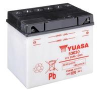 Motorrad Batterie YUASA 53030 (DC) offen, trocken, 12V|30Ah|CCA:180A (186x130x17