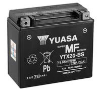 Motorrad Batterie YUASA YTX20-BS AGM geschlossen, 12V|18Ah|CCA:270A 175x87x155mm