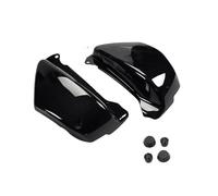 Motorrad Batterieabdeckung Fit Für Honda Magna VF750 VF750C 1994-2004 Motorrad Batterie Side Verkleidung Abdeckung Links Rechts Schutz Protector Knopfverriegelung für die Seite(Black)