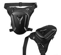 Motorrad-Beintasche, Oberschenkeltasche mit verstellbaren Riemen zum Reiten, Wandern, Radfahren, Reisen, EVA-Hartschalenmaterial mit mehreren Fächern für Handy, Geldbörse, Powerbank