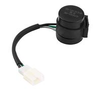 Motorrad Blinker 3-polig mit Relais, Rundblinker Universal mit Blinkgeber für Motorroller Moped 50-250 ccm, Kunststoff Blinker Schwarz für GY6 ATV Quad