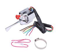 Motorrad Blinkerschalter Universal 12 V Universal Street Hot Rod Chrome Blinkerschalter Motorrad Roller LED Scheinwerfer Schalter für schwere Vintage Auto LKW Straße Rod Dune