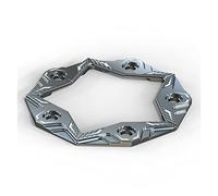 Motorrad Bremsscheibe Rotor Motorrad-Vorderrad-Bremsscheibenabdeckung Vorderrad-Bremsbeläge Montieren Für CF-MOTO 700CLX (Color : Titanium)