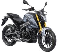 Motorrad CYCLONE "Batllo5, 125, E5+, Naked", grau (blau, schwarz), Motorroller, ohne Topcase, 95 km/h, 11 kW, 15 PS, ABS, 125er Naked, digitales Cockpit, B:80cm H:107cm L:203cm (84582659-0) blau, schw