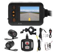 Motorrad-DVR-Dashcam, 2-Zoll-Motorrad 1080P + 720P HD-Fahrrekorder, Wasserdichte DVR-Dashcam-Loop-Aufnahme