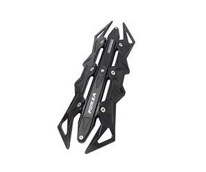 Motorrad Endrohre Auspuffrohr Abdeckung Auspuff Schalldämpfer Endschalldämpfer Rohrschutz für Honda Forza 125 250 300 350 2017-2021 (Schwarz)