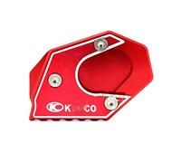 Motorrad-Ersatzteile Motorrad CNC Aluminium Seitenständer Vergrößerer Pad Platte Ständer Für KYMCO Xciting 250 300 350 400 400i 250i 300i 350i(Rosso)