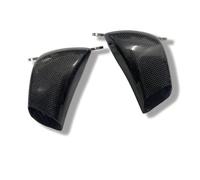 Motorrad Frontspoiler Für ZX-6R 636 ZX10R ZX12R Carbon Fiber 108MM Motorrad Vorne Bremssattel Kühler Abdeckung Luftkanäle Bremse Kühlung Montage Aerodynamische Winglets(Light)