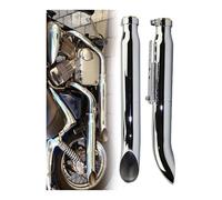 Motorrad Für Suzuki VL 125 800 1500 Für Intruder Bobber Chrome Tapered Turn Out Eisen Schalldämpfer Zubehör 1 Paar Für Auspuff Mittleres