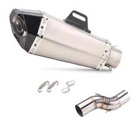 Motorrad Für TRK502X TRK 502X 2018-2021 Motorradauspuff Endschalldämpfer Auspuff Flucht Mitte Link Rohr Anschluss 51mm Schalldämpfer Auspuff Mittleres(2)