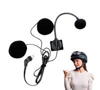 Motorrad Gegensprechanlage - Kommunikationshelm für Kopfhörer, 10-poliges Mikrofon | Wasserdichtes Reit-Soundgerät (für Reisen, Fahrrad, Herren, Jugendliche, Erwachsene), E-System