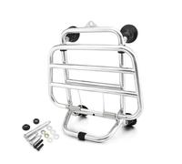 Motorrad Gepäckträger Für Vespa GTS300 Für GTV300 GTS 300 Für GTV 300 2019 2020 2021 2022 2023 2024 Edelstahl Stählen Regal Regale Zubehör Vorne Gepäck Rack Motorrad Hinten Gepäck(Silver)