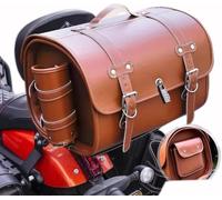 Motorrad Hecktasche für BMW R 1200 RT 2006-2013 2014 2015 2016 2017 2018 2019, Motorrad Topcase 33L Wasserdicht, Leder Retro Motorrad Tasche Abschließbar, Motorrad Topcase Große Kapazität Topcase
