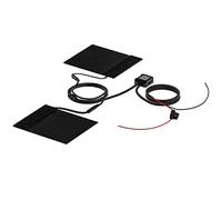 Motorrad Heizgriffe,Asudaro 1Paar 12V Motorrad Lenkerheizkissen Intelligente 3-Stufen-Temperaturregelung Wasserdicht Motorrad Griffheizung Lenker Heizpad Winter Handwärmer für Roller/Fahrrad Schwarz