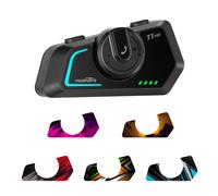 Motorrad Helm Bluetooth Headset Intercom Gegensprechanlage Kopfhörer 6 Fahrers