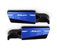 Motorrad Hinten Passagier Fuß Peg Fußstützen Zubehör Für Yamaha Xmax 125 250 300 400 X MAX 300 X-MAX 125 Xmax300 Xmax 400 Fußstützen(Blue)