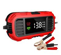 Motorrad-Ladegerät für Batterie, Motorrad-Ladegerät, Batteriehalter für Kfz-Ladegerät, digitale Anzeige, intelligente Erkennung, intelligentes Ladegerät für au