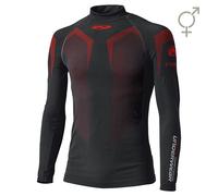 Motorrad Langarmhemd Held 3D-Skin Warm Top Damen Farbe: Schwarz/Rot Gr: D-XXL