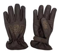 Motorrad Leder Handschuhe - Rokker Tattoo Ape - Classic Retro Biker Handschuhe