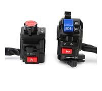 Motorrad Lenker Schalter Set,Motorrad Lenkerschalter Controller Hupen Blinkerhupe Startknopf Lenker Steuerschalter Universal 7/8-Zoll-Motorrad-Lenkerhorn-Blinkerlicht-Startschalter (Schwarz)