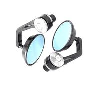 Motorrad Lenker Seitenspiegel Für Vespa GT GTS GTV 60 125 200 250 300 300ie Motorrad Spiegel Aluminium Griff Bar End Rearview Außenspiegel Zubehör Motorrad Lenkerendenspiegel (Farbe : Silber)