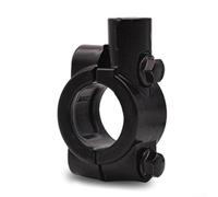 Motorrad Lenkerhalterung für Rückspiegel Schwarz ABS Klemmadapter für Motorräder Motorroller Dirt Bike für quad für atv Moped Scooter Cruiser 22mm(Black 10MM)