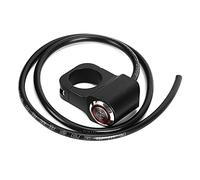 Motorrad-Lenkerschalter, Fydun 12V 25mm/0.98in Wasserdicht Rostfreier Stahl LED-Strahler Lenkerschalter Schwarz für Motorräder, ATVs