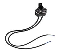 Motorrad Lenkerschalter mit Blinker und Kontrollleuchte 22mm Schwarz | Aluminiumlegierung, Sichere Verriegelung, für Motorräder und Atvs, Offroad und Nachtfahrten