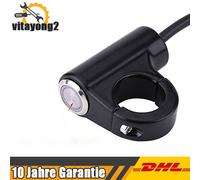 Motorrad Lenkerschalter mit LED Licht 22mm für Hupe Power Start Kill-Schalter