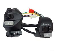 Motorrad Lenkerschalter Montage für LC135-1 Paar Set mit Blinker, Elektro & Scheinwerfer Ein/Aus Funktion, Schwarz