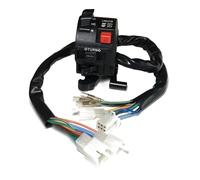 Motorrad Lenkerschalter Montage für Scheinwerfer und Nebelscheinwerfer Steuerung, Schwarz