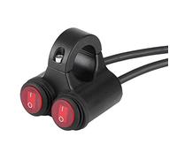 Motorrad-Lenkerschalter, universeller Motorrad-Lenker, Scheinwerfer, Bremse, Nebelscheinwerfer, Hupe, Doppelsteuerung, Ein-/Aus-Tastenschalter (Typ C)