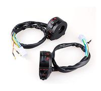 motorrad lenkerschalter wasserdicht,blinkerschalter 22mm,Tbest Motorrad Lenkerschalter, Motorrad Schalter Horn Hoch und Tief Strahl Blinklicht Steuerschalter Links Rechts Seite Lampenschalter für Moto