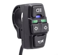 Motorrad Lenkerschalter Wasserdicht IP54 für 22mm Lenker - für lichtschalter Scheinwerfer Blinker für e-scooter für quad Schwarz
