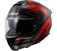 LS2, Integraler Motorradhelm Stream II Fury Gloss Black Red, S