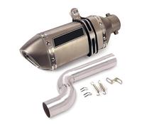 Motorrad Mittleres Auspuffrohr Für BMW F900R F900XR 2020 2021 2022 Auspuffrohr System Mittel Mid Link Rohr 51mm Schalldämpfer Escape Stahl Zubehör Motorrad(C)