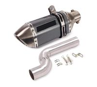 Motorrad Mittleres Auspuffrohr Für BMW F900R F900XR 2020 2021 2022 Auspuffrohr System Mittel Mid Link Rohr 51mm Schalldämpfer Escape Stahl Zubehör Motorrad(B)