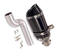 Motorrad Mittleres Auspuffrohr Für BMW F900R F900XR 2020 2021 2022 Zubehör Auspuffrohr Motorrad System Mittel Mid Link Rohr 51mm Schalldämpfer Edelstahl(F)