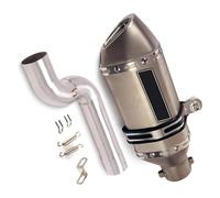 Motorrad Mittleres Auspuffrohr Für BMW F900R F900XR 2020 2021 2022 Zubehör Auspuffrohr Motorrad System Mittel Mid Link Rohr 51mm Schalldämpfer Edelstahl(C)