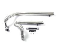 Motorrad Mittleres Auspuffrohr Für Yamaha Für Drag Für Star Für V-Star 650 650A XVS650 DS650 XVS400 Ganzjahresrohr Mit Schalldämpfer Abnehmbarer Schalldämpfer Endschalldämpfer