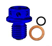 Motorrad Ölablassschraube M8 für m10 Magnet Aluminium Motorrad(Blue)