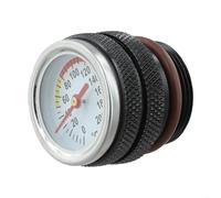 Motorrad-Öltemperaturanzeige für Motoröldeckel 0-200 C Display, Öltemperaturmesser aus Aluminiumlegierung mit M30 x 1,5/M20 1,5 Gewinde für Motorölüberwachung auf Motorrädern (Schwarz M30 x 1,5)