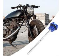 Motorrad Öltemperaturanzeige Stil Ölmessstab CNC Gefräst Hochfest Leichtgewicht Direkt Ersatz Für Viele Modelle Schwarz Lila Silber(blue)