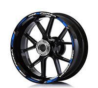 Motorrad-Radaufkleber Für Honda Forza 750 350 Forza125/250/350 Reflektierende Streifen Felgenaufkleber Roller Zubehör Wasserdicht Schmücken (Color : Front 15 Rear 14 C)