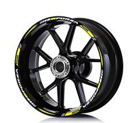 Motorrad-Radaufkleber Für Honda Forza 750 350 Forza125/250/350 Reflektierende Streifen Felgenaufkleber Roller Zubehör Wasserdicht Schmücken (Color : Front 17 Rear 15 D)