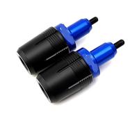 Motorrad Rahmen Sliders Crash Pad Fallen Schutz Auspuff Slider Für Kawasaki Für Ninja 650 KRT Für Ninja650 2017-2024 Z650 RS 2025(Blue)