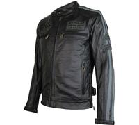 Motorrad Retro Racing Lederjacke Motorradjacke Bikerjacke Clubjacke Rocker Biker